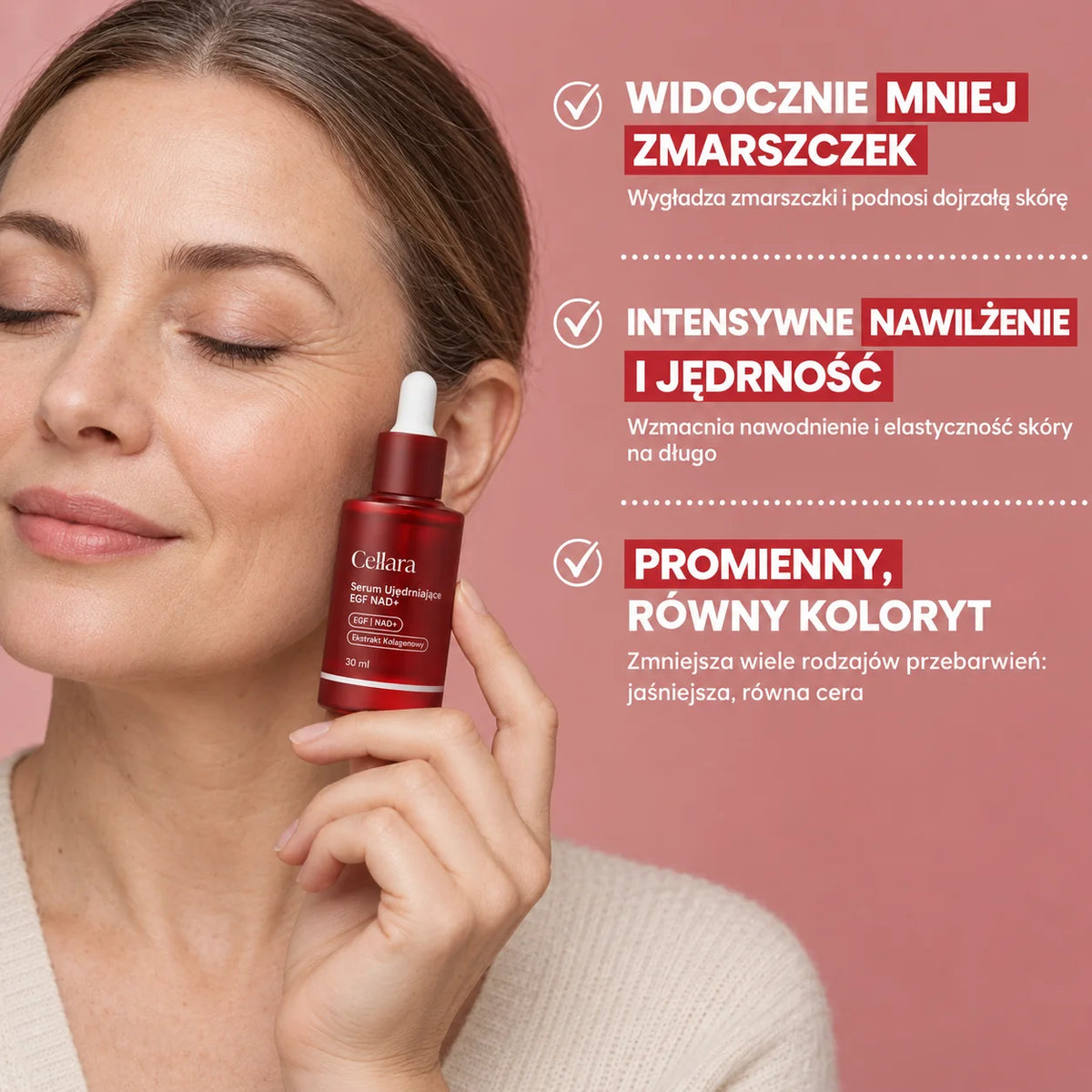 Zpevňující sérum s EGF a NAD+